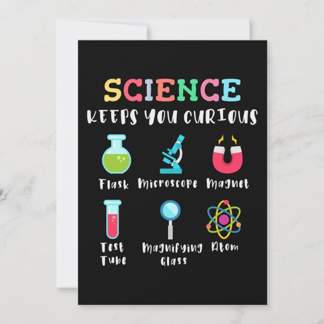 Invitation Science keeps you curious (Devant)