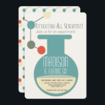 Invitation Science Laboratoire Chimie Fête d'anniversaire<br><div class="desc">Invitations de soirée à thème scientifique</div>