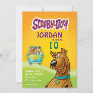 Invitation Scooby-Doo & Gang Mystery Machine