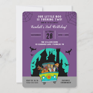 Invitation Scooby-Doo   Halloween 2ème anniversaire