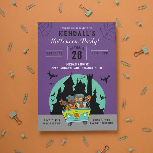 Invitation Scooby-Doo Spooktacular Halloween Party (Créateur téléchargé)