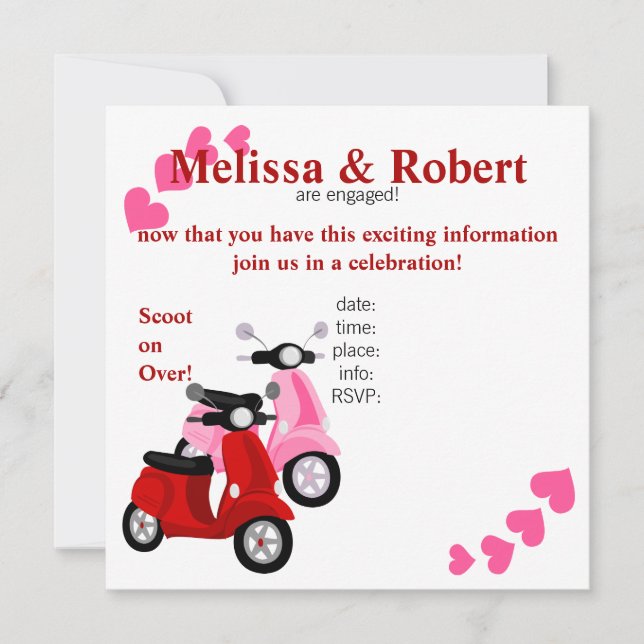 Invitation Scooter pour deux ! (Devant)