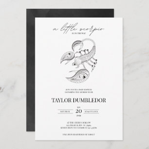 Invitation Scorpio Zodiac Star Sign Astrologie Baby shower