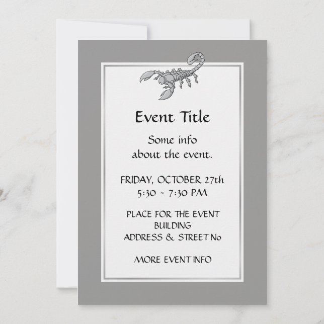 Invitation Scorpion icon (Dos)