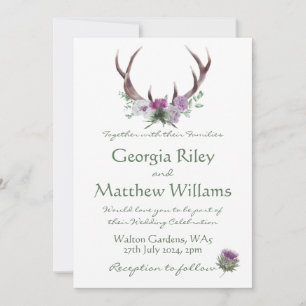 Invitation Scottish Tweed Invite