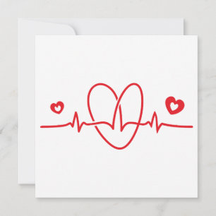 Invitation Scribbles Heartbeat