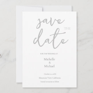 Invitation Script Calligraphie Mariage Moderne Enregistrer la