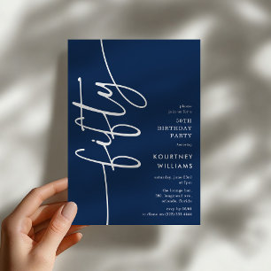 Invitation Script Cinquante ans