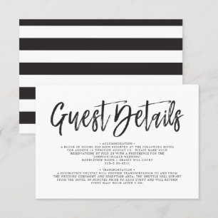 Invitation Script de danse noir   BLANCHE   Détails de l'invi