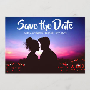 Invitation Script Décontracté Enregistrer la photo de date