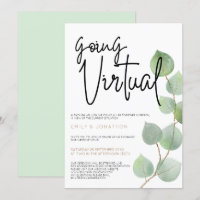 Script Feuille Eucalyptus moderne Mariage virtuel