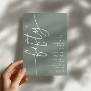 Invitation Script Fifty' 50e Anniversaire