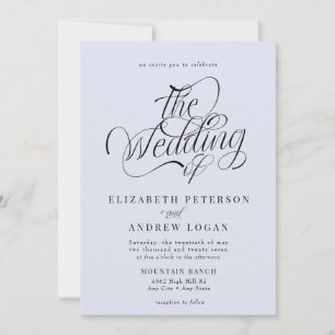 Invitation Script Mariage classique