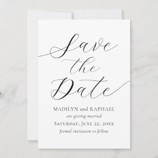 Invitation Script Minimal Moderne Ajouter Photo Enregistrer L