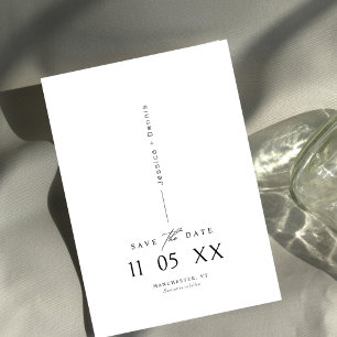 Invitation Script minimal moderne élégant B&W Enregistrer la