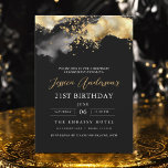 Invitation Script minimaliste noir et or 21e anniversaire<br><div class="desc">Célébrez 21 ans de style avec un script minimaliste Invitation d'anniversaire noir et or! Avec des accents noirs et or élégants, une typographie de script élégante et un design épuré et moderne, cette invitation donne le ton d'une célébration sophistiquée. Parfait pour tous les lieux, des salons chic aux réunions intimes,...</div>