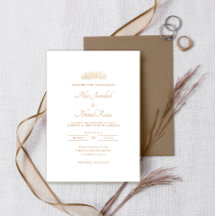 Script minimum blanc classique or Mariage musulman