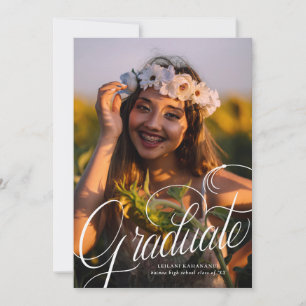 Invitation Script Modern Photo Graduation Party