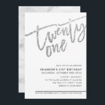 Invitation SCRIPT MODERNE 21e anniversaire parties scintillan<br><div class="desc">par kat massard >>> https://linktr.ee/simplysweetpaperie <<< Un design branché et écrit à la main pour votre 21E ANNIVERSAIRE - J'ai la plupart des âges disponibles en magasin CONSEIL :: 1. Pour modifier/déplacer des graphiques et des polices et ajouter du texte - cliquez sur le bouton "customiser". - - - -...</div>