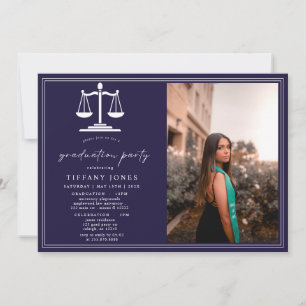 Invitation Script moderne Photo Law School Graduation Party
