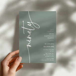 Invitation Script Quatre-vingt-dixième Anniversaire