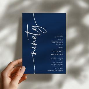 Invitation Script Quatre-vingt-dixième Anniversaire