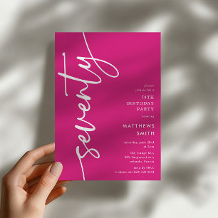 Invitation Script Soixante-dixième Anniversaire