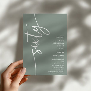 Invitation Script Soixantième Anniversaire