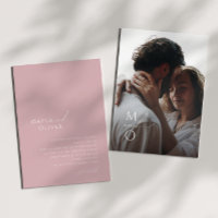 Script Whimsical | Rose Mariage photo Monogramme