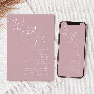 Invitation Script Whimsical   Rose Nous Continuons À Vow Reno