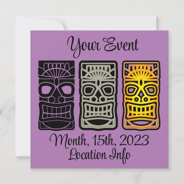 Invitation Sculptures Triple Tiki Thunder_Cove (Devant)