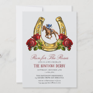 Invitation se présenter à l'invitation du Derby Party rose