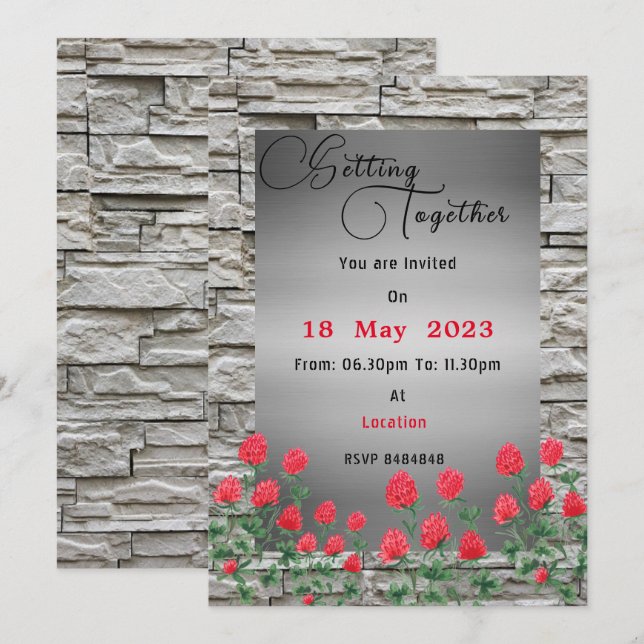 Invitation Se réunir (Devant / Derrière)