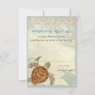 Invitation Sea Turtle Coastal Beach - do-it-yourself Tente Pl