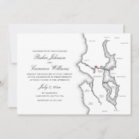 Seattle Mariage code QR tout-en-un Noir et Blanc