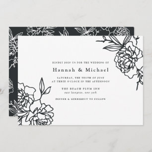 Invitation secrète de mariage dans le jardin   Enc