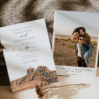 SEDONA Watercolor Boho Desert Photo Mariage