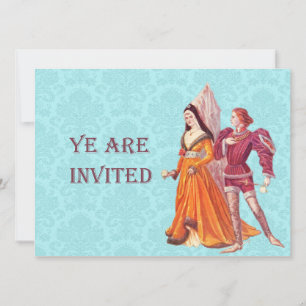 Invitation Seigneur et Dame médiévaux
