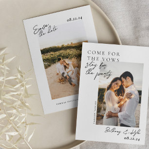 Invitation Séjour Pour Le Parti Photo Enregistrer La Date