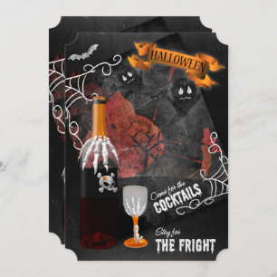 Invitation Séjournez à la Fright Halloween Cocktail Party