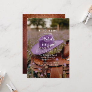 Invitation Selle sur la clôture avec Brunch Casquette et Bubb