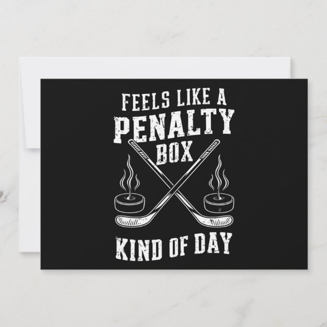 Invitation Semble être une journée de banc de pénalité de hoc (Devant)