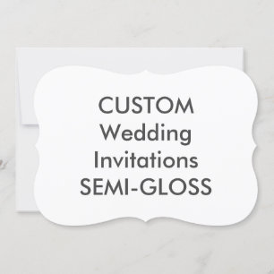Invitation SEMI-GLOSS 110lb 7"x 5" Emballage de mariage Invit