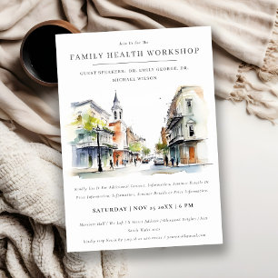 Invitation Séminaire sur l'aquarelle de la Nouvelle-Orléans L