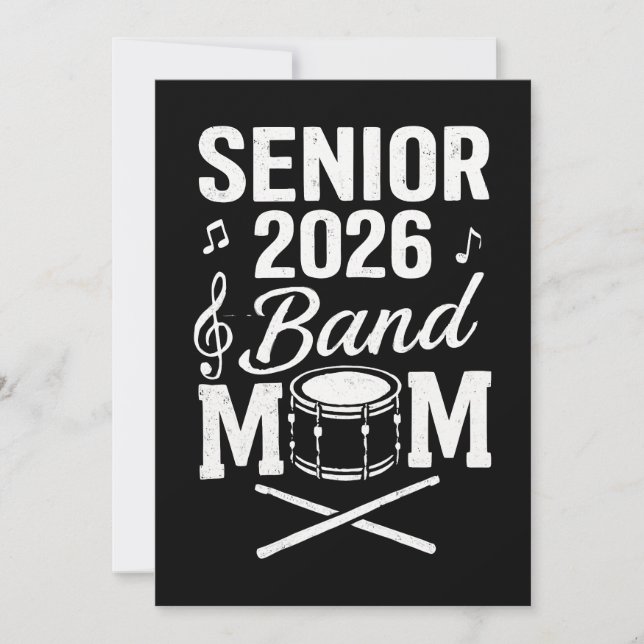 Invitation Senior 2026 Band Mom (Devant)