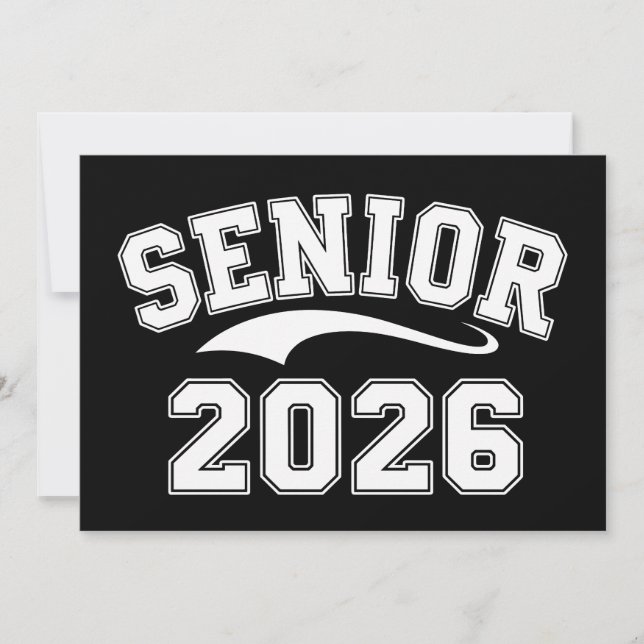 Invitation Senior 2026 Class Of 26 Graduation Graduate (Devant)