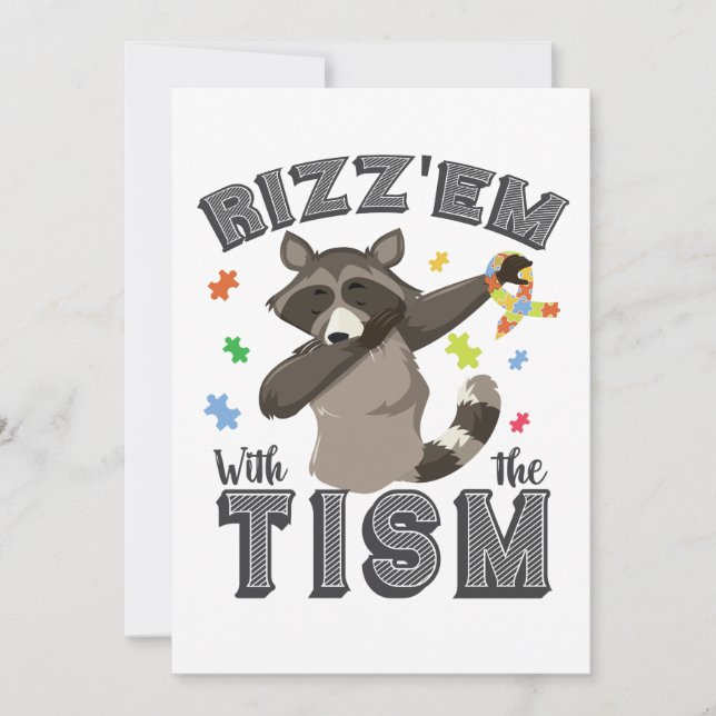 Invitation Sensibilisation à l'autisme Rizz'em avec The Tism  (Devant)