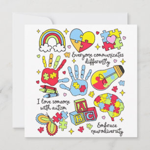 Invitation Sensibilisation sur l'autisme Embrasser la diversi