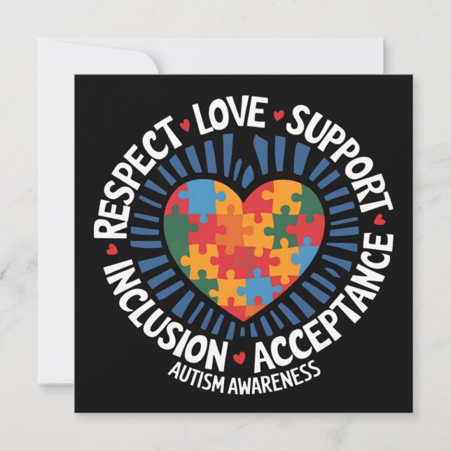 Invitation Sensibilisation sur l'autisme Respect autistique A (Devant)