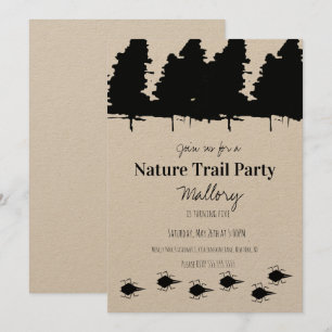 Invitation Sentier de la Nature Bois Aventure Anniversaire Ru